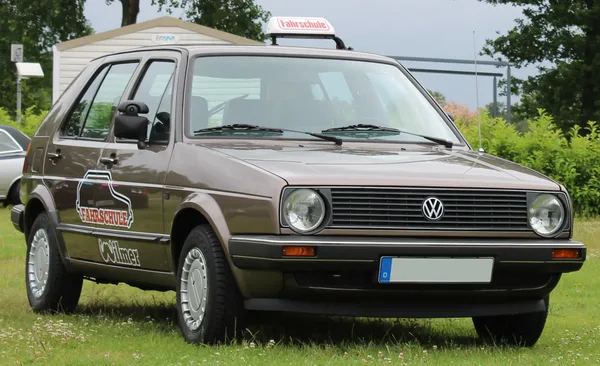 VW Golf 2 als Fahrschulauto der Fahrschule Wilmer in Neuenkirchen